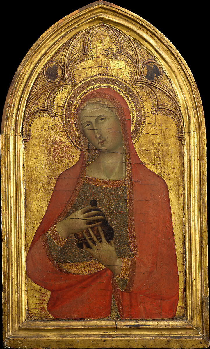 Saint Mary Magdalen, Bartolo di Fredi (Italian, active by 1353–died 1410 Siena), Tempera on wood, gold ground 
