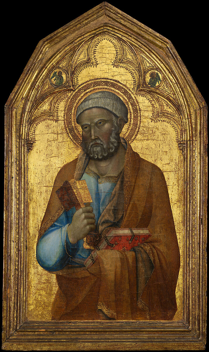 Saint Peter, Follower of Lippo Memmi (Italian, Sienese, active mid-14th century), Tempera on wood, gold ground, Italian, Siena 