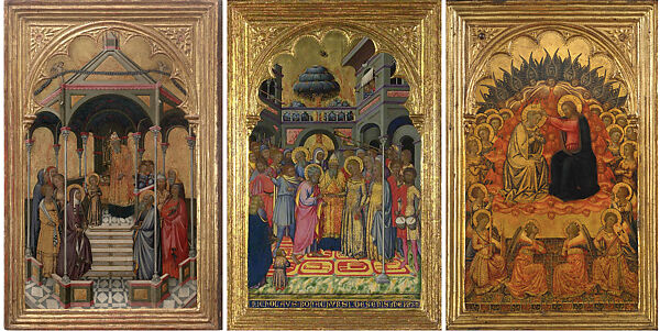 The Coronation of the Virgin, Niccolò di Buonaccorso (Italian, active Siena by 1372–died 1388 Siena), Tempera on wood, gold ground