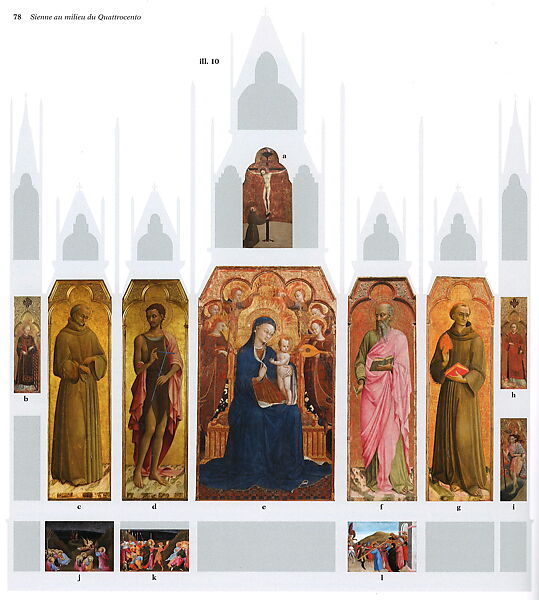 The Annunciation, Sassetta (Stefano di Giovanni) (Italian, Siena or Cortona ca. 1400–1450 Siena), Tempera on wood, gold ground