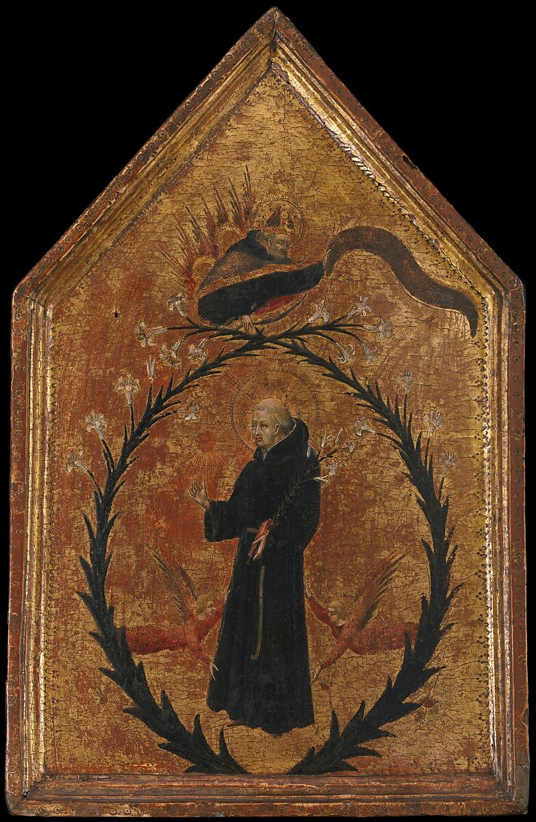 The Exultation of Saint Nicholas of Tolentino, Giovanni di Paolo (Giovanni di Paolo di Grazia) (Italian, Siena 1398–1482 Siena), Tempera on wood, gold ground 