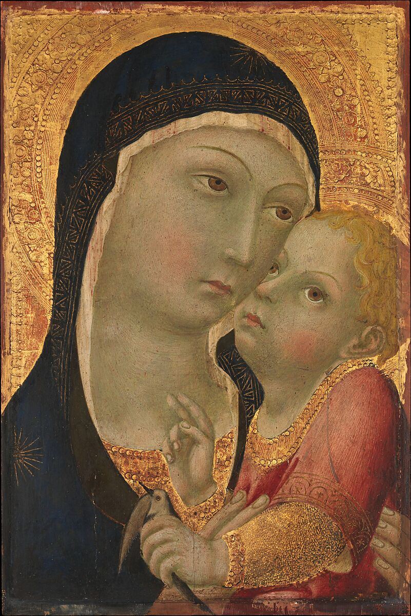 Madonna and Child, Sano di Pietro (Ansano di Pietro di Mencio) (Italian, Siena 1405–1481 Siena), Tempera on wood, gold ground 