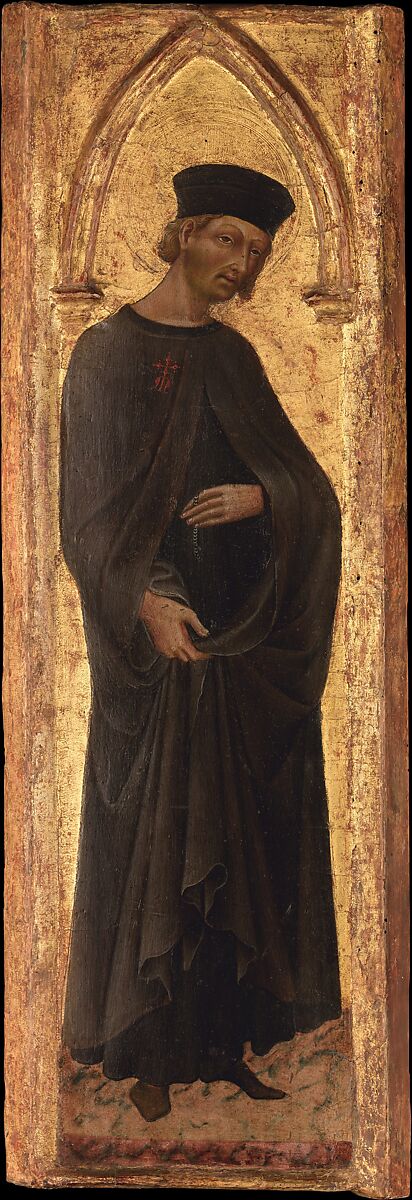 The Blessed Andrea Gallerani (died 1251), Giovanni di Paolo (Giovanni di Paolo di Grazia) (Italian, Siena 1398–1482 Siena), Tempera on wood, gold ground 