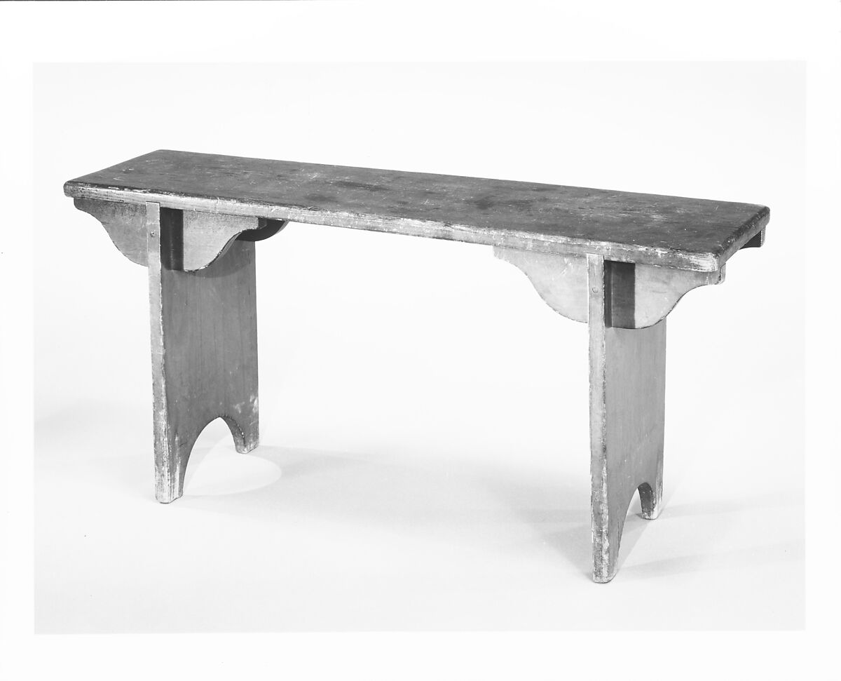 Bench, United Society of Believers in Christ’s Second Appearing (“Shakers”) (American, active ca. 1750–present), Pine, American, Shaker 