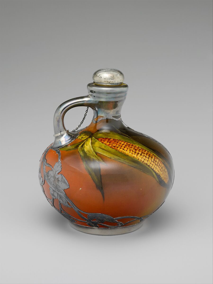 Jug, Rookwood Pottery Company (American, Cincinnati, Ohio 1880–1967), Earthenware, silver, American