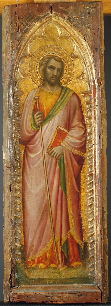 A Saint, Possibly James the Greater, Spinello Aretino (Spinello di Luca Spinelli) (Italian, born Arezzo 1345–52, died 1410 Arezzo), Tempera and gold on wood 