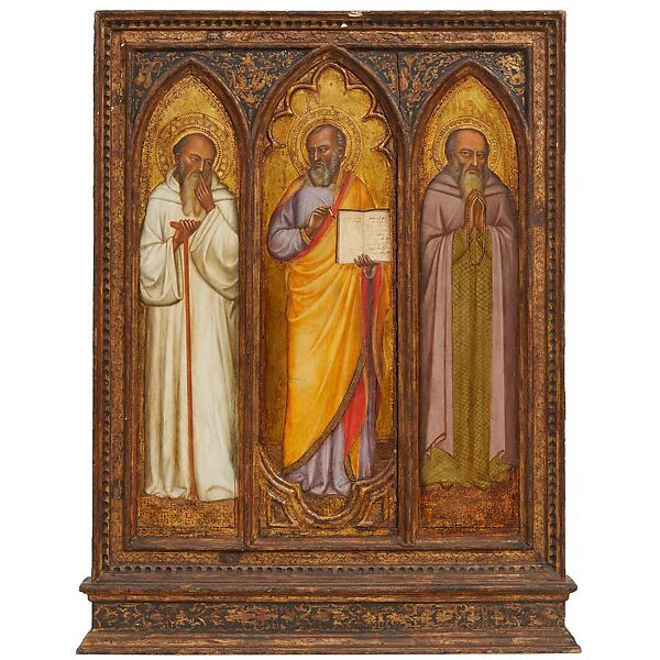 The Crucifixion, Andrea di Cione (Orcagna) (Italian, Florence 1315/20–1368 Florence)  , and workshop, Tempera on wood, gold ground