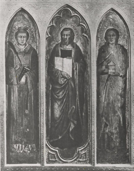 The Crucifixion, Andrea di Cione (Orcagna) (Italian, Florence 1315/20–1368 Florence)  , and workshop, Tempera on wood, gold ground