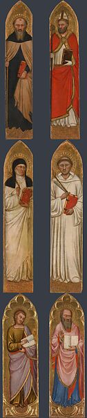 The Crucifixion, Andrea di Cione (Orcagna) (Italian, Florence 1315/20–1368 Florence)  , and workshop, Tempera on wood, gold ground