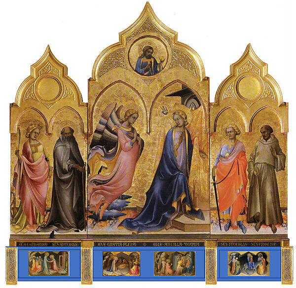 The Nativity, Lorenzo Monaco (Piero di Giovanni) (Italian, Florence (?) ca. 1370–1425 Florence (?)), Tempera and gold on wood
