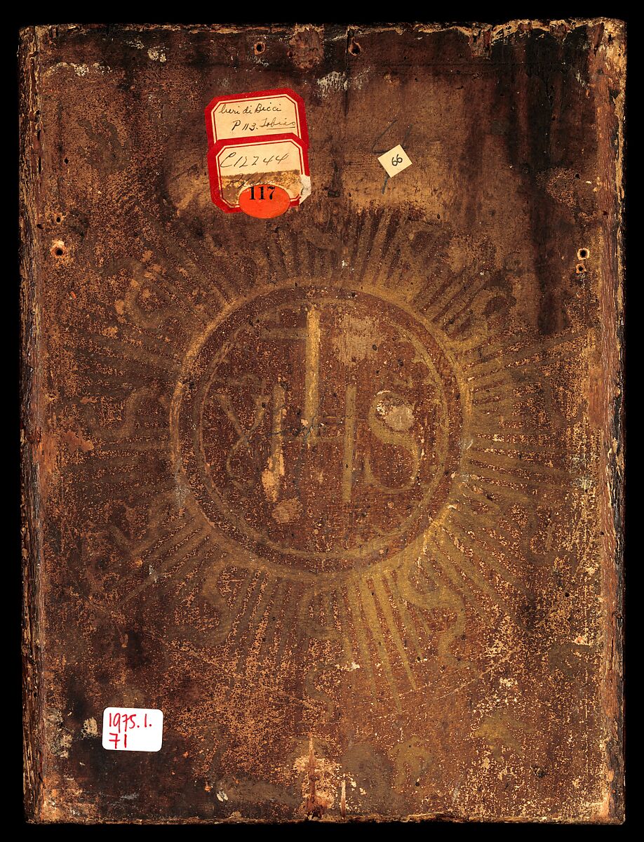 The Archangel Raphael and Tobias, Workshop of Neri di Bicci (Italian, Florence 1419–1491 Florence), Tempera and gold on wood