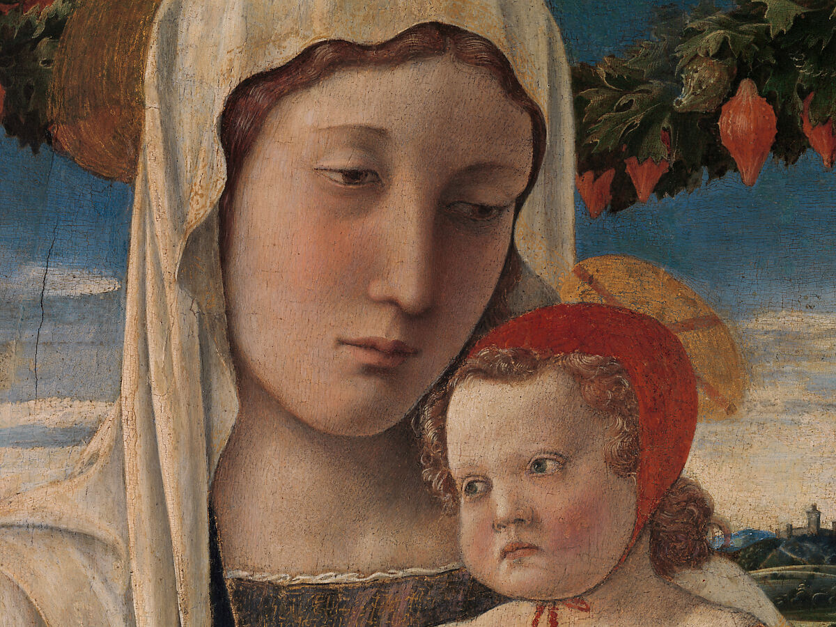 Madonna and Child, Giovanni Bellini (Italian, Venice, 1424/26–1516 Venice), Tempera, oil, and gold on wood