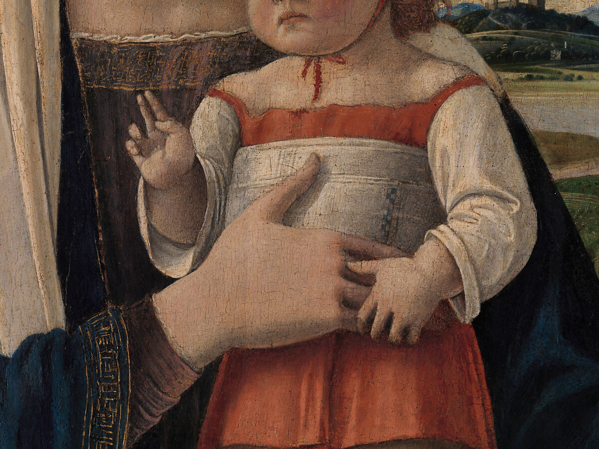 Madonna and Child, Giovanni Bellini (Italian, Venice, 1424/26–1516 Venice), Tempera, oil, and gold on wood