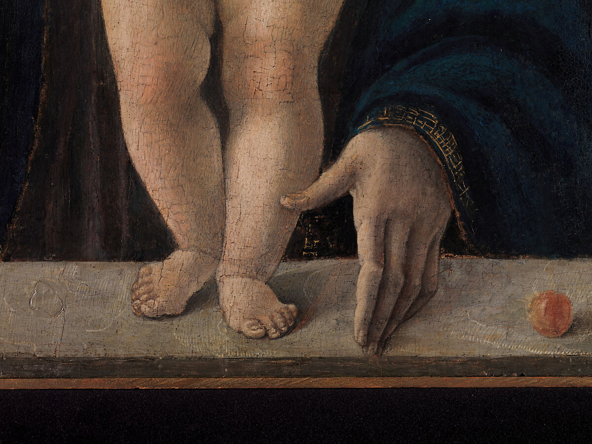 Madonna and Child, Giovanni Bellini (Italian, Venice, 1424/26–1516 Venice), Tempera, oil, and gold on wood