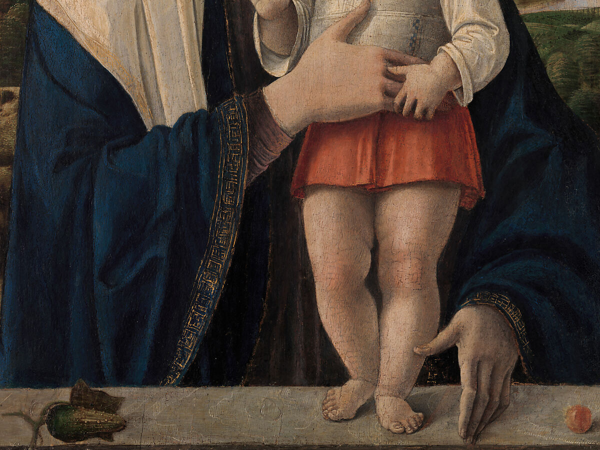 Madonna and Child, Giovanni Bellini (Italian, Venice, 1424/26–1516 Venice), Tempera, oil, and gold on wood