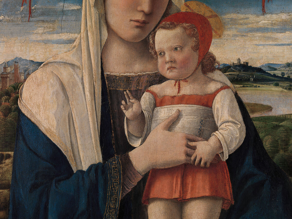 Madonna and Child, Giovanni Bellini (Italian, Venice, 1424/26–1516 Venice), Tempera, oil, and gold on wood