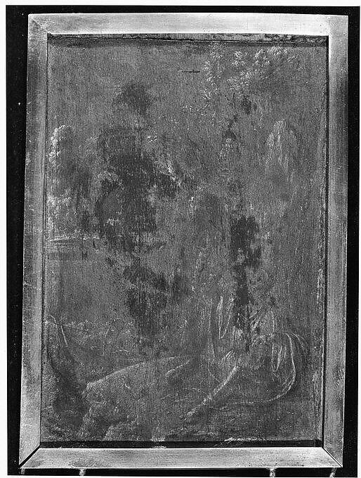 Portrait of a Woman, Possibly a Nun of San Secondo; (verso) Scene in Grisaille, Jacometto (Jacometto Veneziano) (Italian, active Venice by ca. 1472–died before 1498), Oil on wood; (verso: oil and gold on wood)