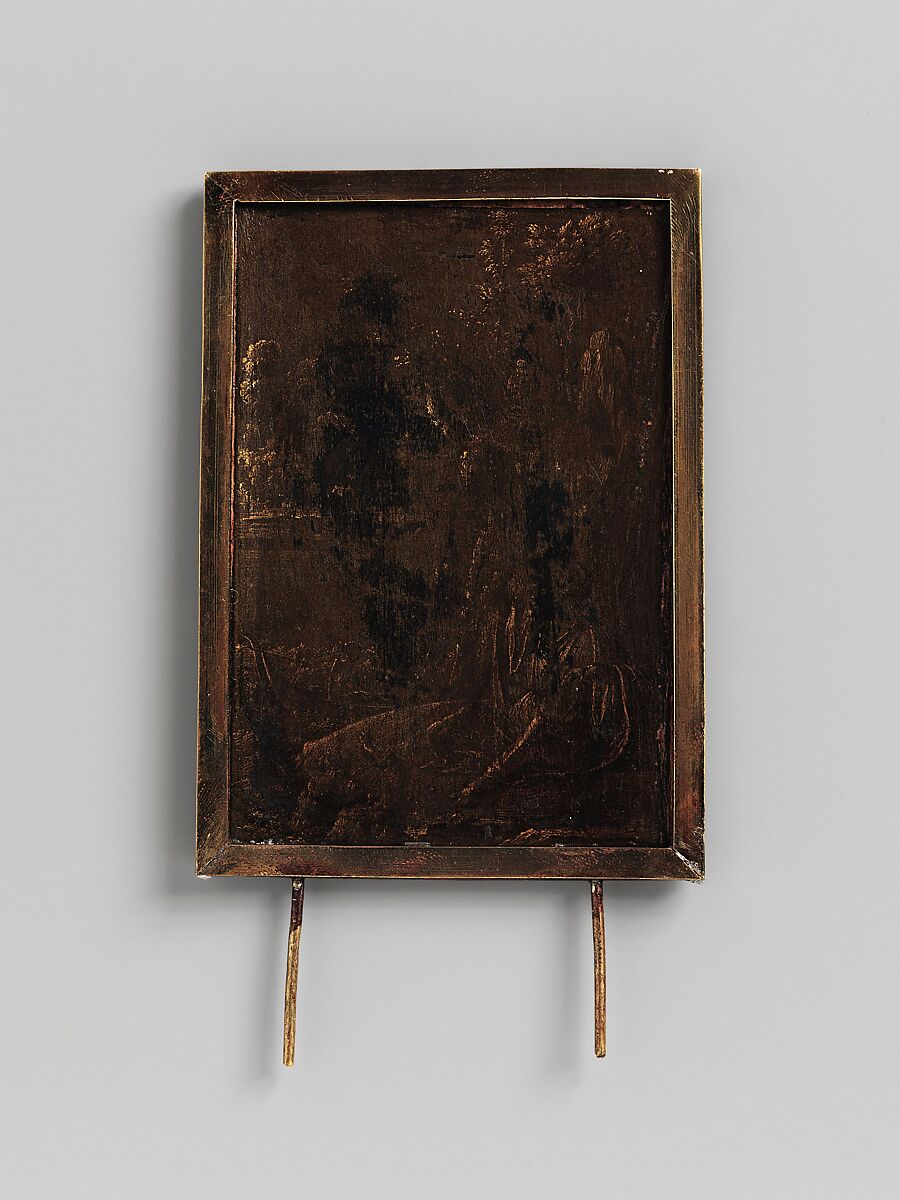 Portrait of a Woman, Possibly a Nun of San Secondo; (verso) Scene in Grisaille, Jacometto (Jacometto Veneziano) (Italian, active Venice by ca. 1472–died before 1498), Oil on wood; (verso: oil and gold on wood)