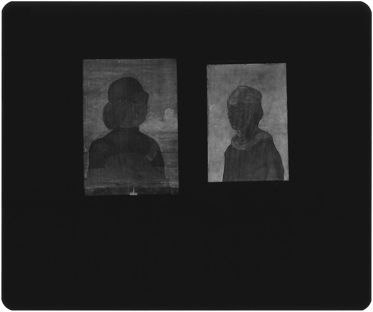 Portrait of a Woman, Possibly a Nun of San Secondo; (verso) Scene in Grisaille, Jacometto (Jacometto Veneziano) (Italian, active Venice by ca. 1472–died before 1498), Oil on wood; (verso: oil and gold on wood)