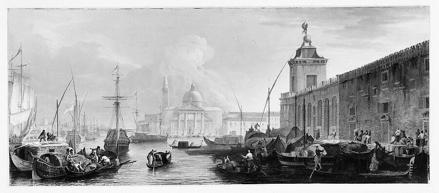 The Bacino, Venice, with the Dogana and a Distant View of the Isola di San Giorgio, Luca Carlevaris (Italian, Udine 1663/65–1730 Venice), Oil on canvas