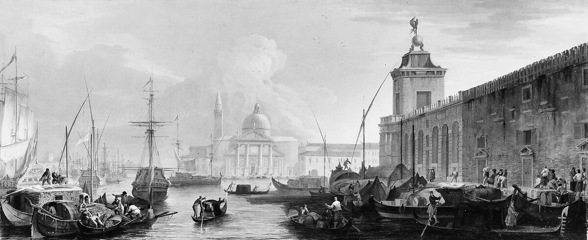 The Bacino, Venice, with the Dogana and a Distant View of the Isola di San Giorgio, Luca Carlevaris (Italian, Udine 1663/65–1730 Venice), Oil on canvas