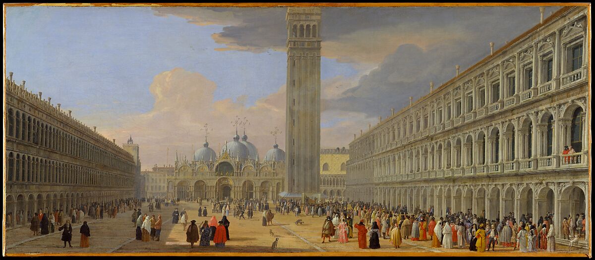 Piazza San Marco, Venice, Luca Carlevaris (Italian, Udine 1663/65–1730 Venice), Oil on canvas 