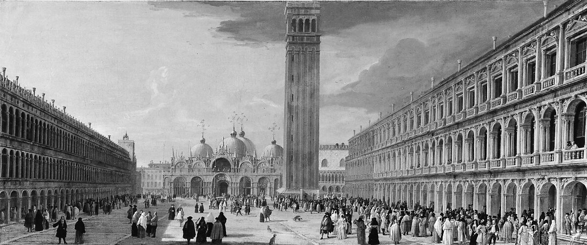 Piazza San Marco, Venice, Luca Carlevaris (Italian, Udine 1663/65–1730 Venice), Oil on canvas