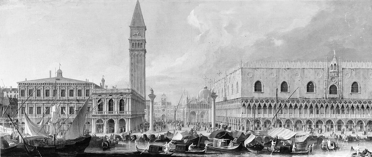 The Molo, Venice, Looking West, Luca Carlevaris (Italian, Udine 1663/65–1730 Venice), Oil on canvas