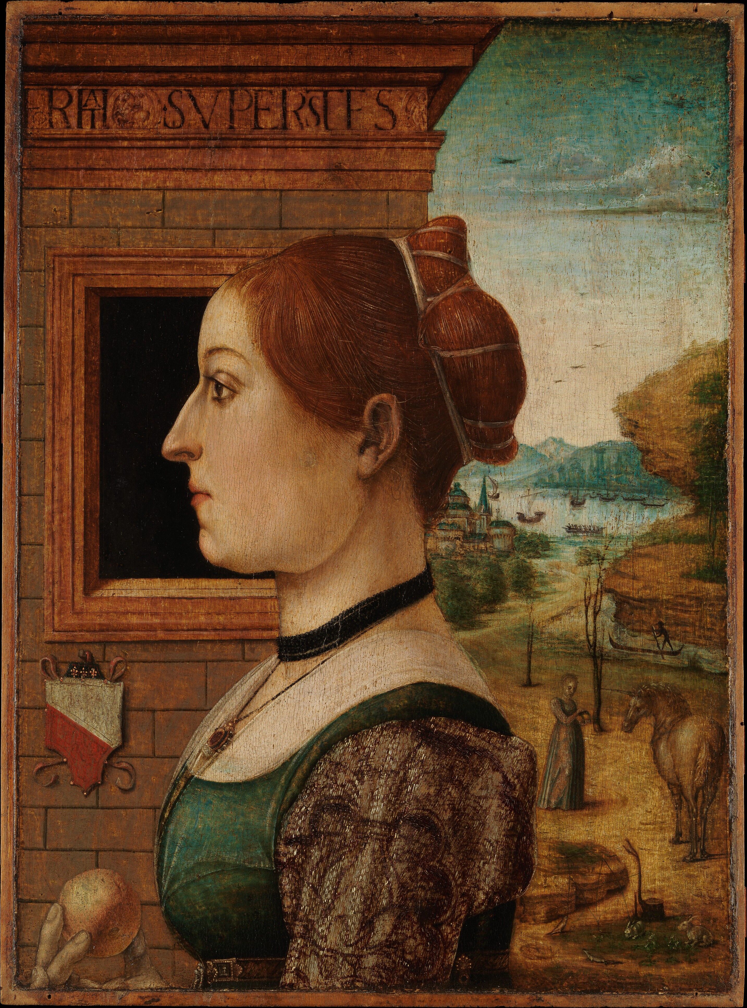 Attributed to the Maestro delle Storie del Pane - Portrait of a