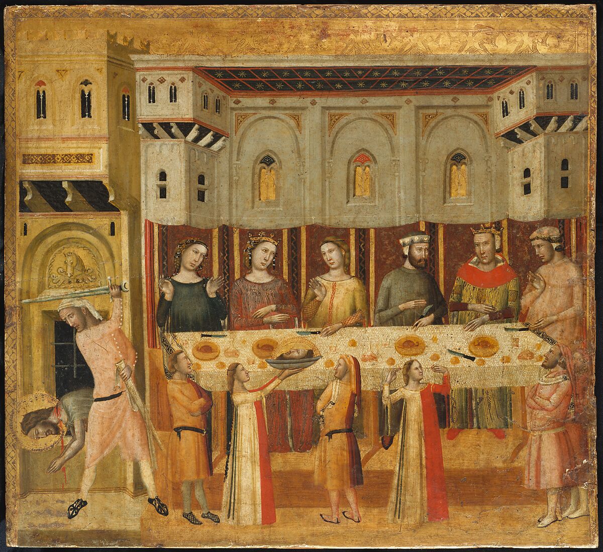 Giovanni Baronzio | The Feast of Herod and the Beheading of the Baptist | Italian ...1200 x 1098