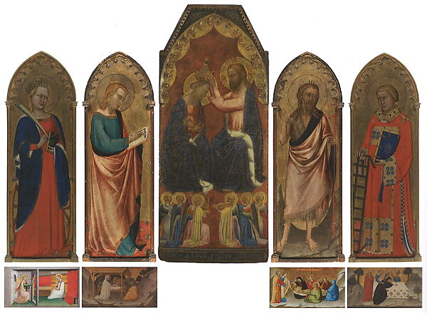 The Nativity, Puccio di Simone (Italian, Florence, active by ca. 1340–died 1358/62), Tempera on wood, gold ground
