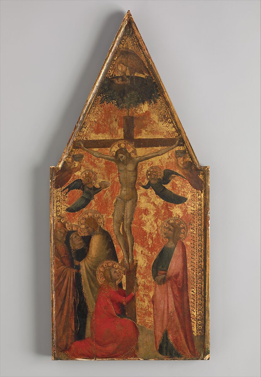 The Crucifixion, Allegretto di Nuzio (Italian, Fabriano ca. 1315–1373/74 Fabriano), Tempera on wood, gold ground 