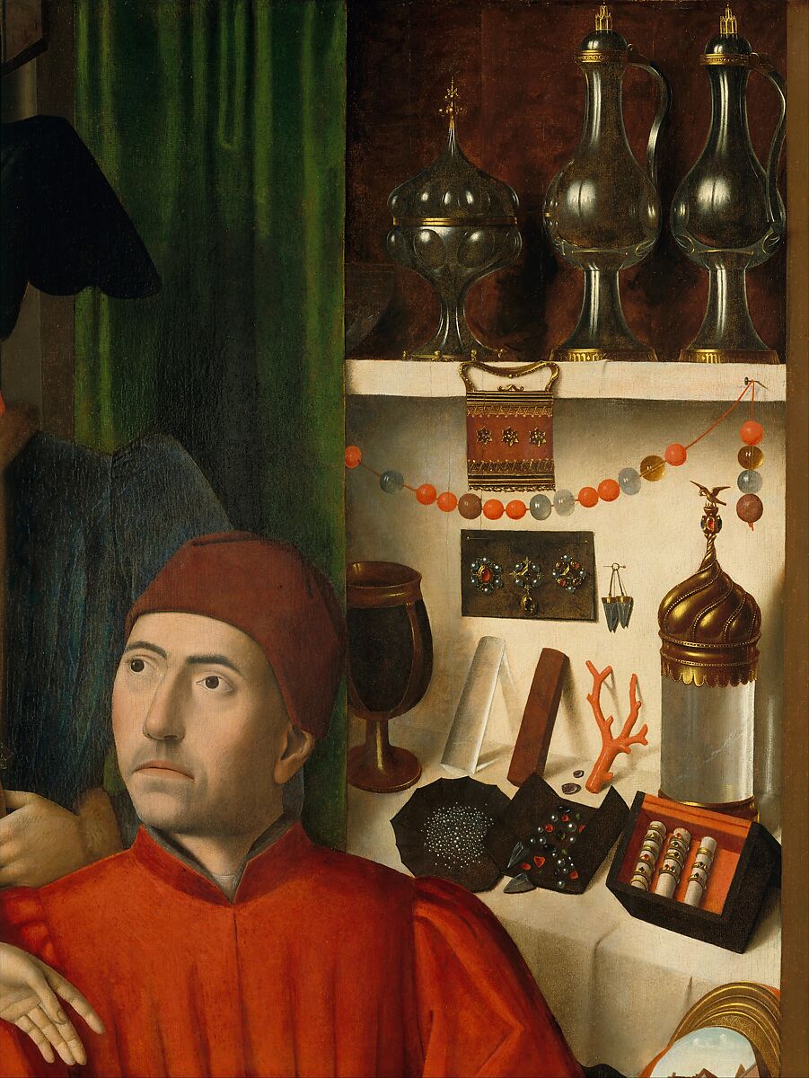 A Goldsmith in his Shop, Petrus Christus (Netherlandish, Baarle-Hertog (Baerle-Duc), active by 1444–died 1475/76 Bruges), Oil on oak panel