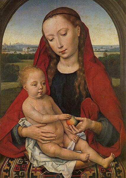 Virgin and Child, Follower of Hans Memling (Netherlandish, Seligenstadt, active by 1465–died 1494 Bruges), Oil on oak panel, Netherlandish