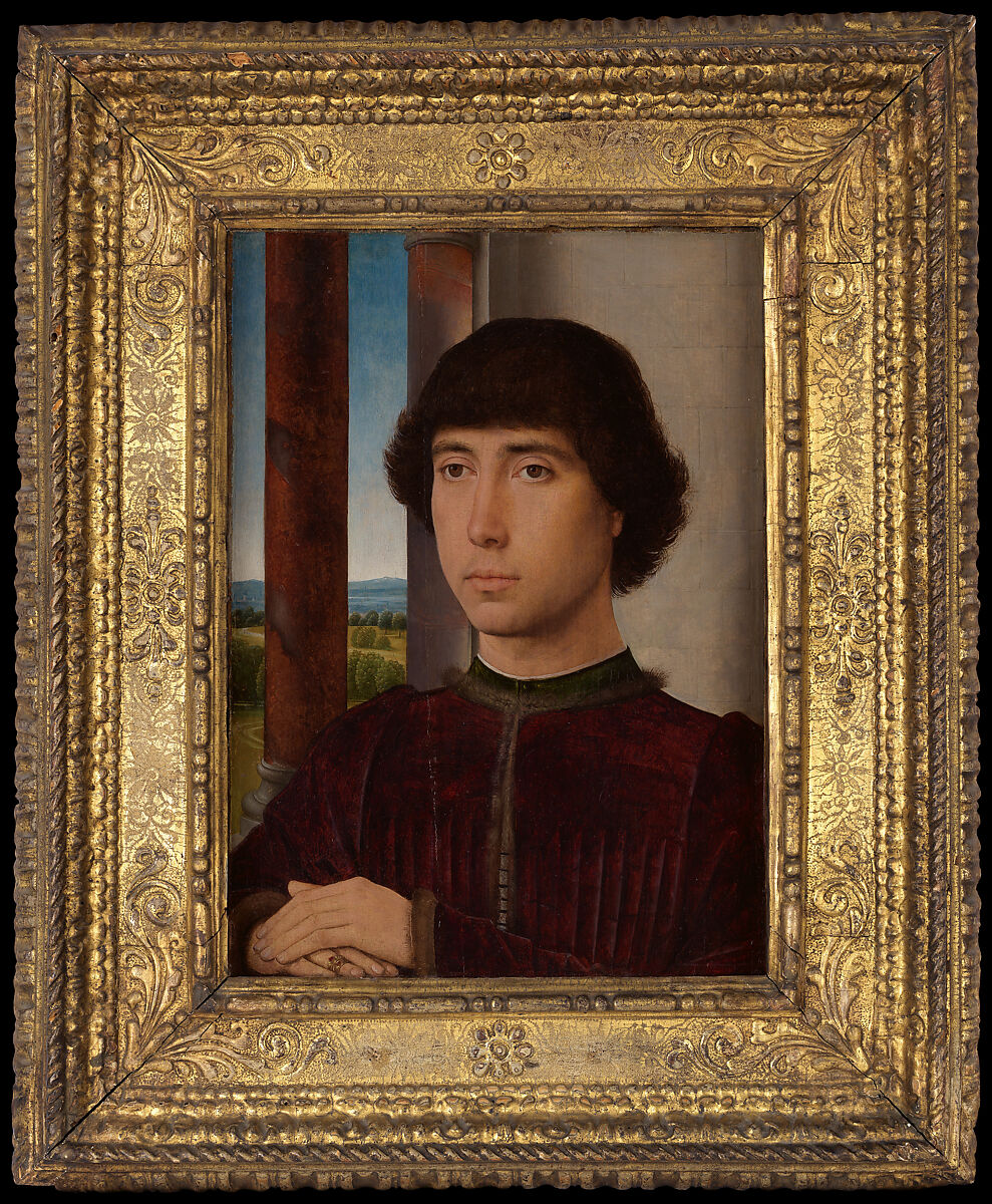 Portrait of a Young Man, Hans Memling (Netherlandish, Seligenstadt, active by 1465–died 1494 Bruges), Oil on oak panel