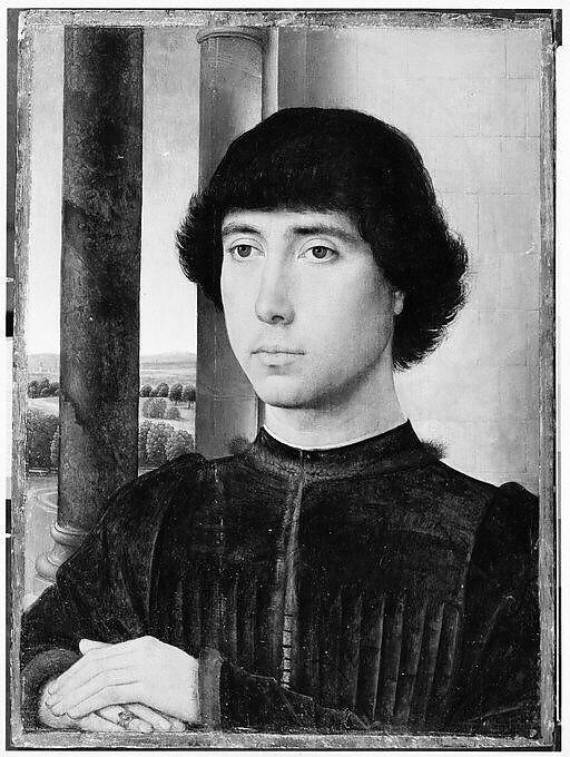 Portrait of a Young Man, Hans Memling (Netherlandish, Seligenstadt, active by 1465–died 1494 Bruges), Oil on oak panel