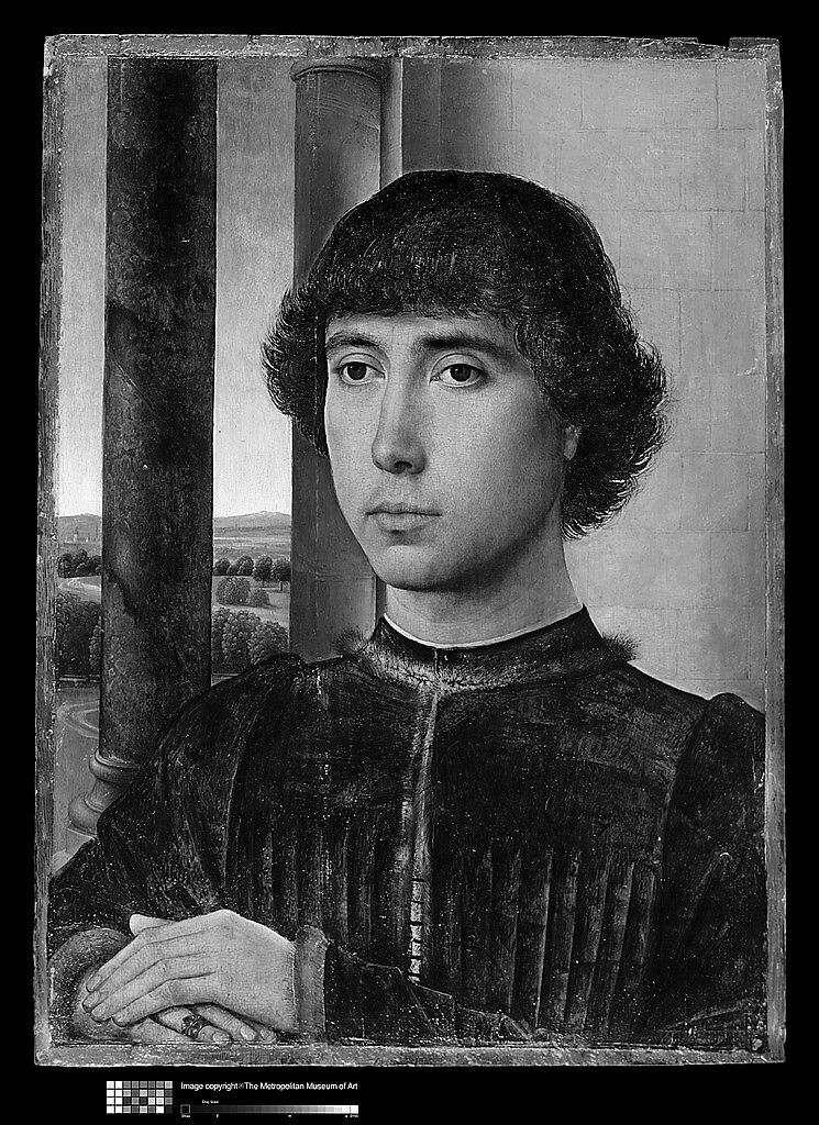 Portrait of a Young Man, Hans Memling (Netherlandish, Seligenstadt, active by 1465–died 1494 Bruges), Oil on oak panel