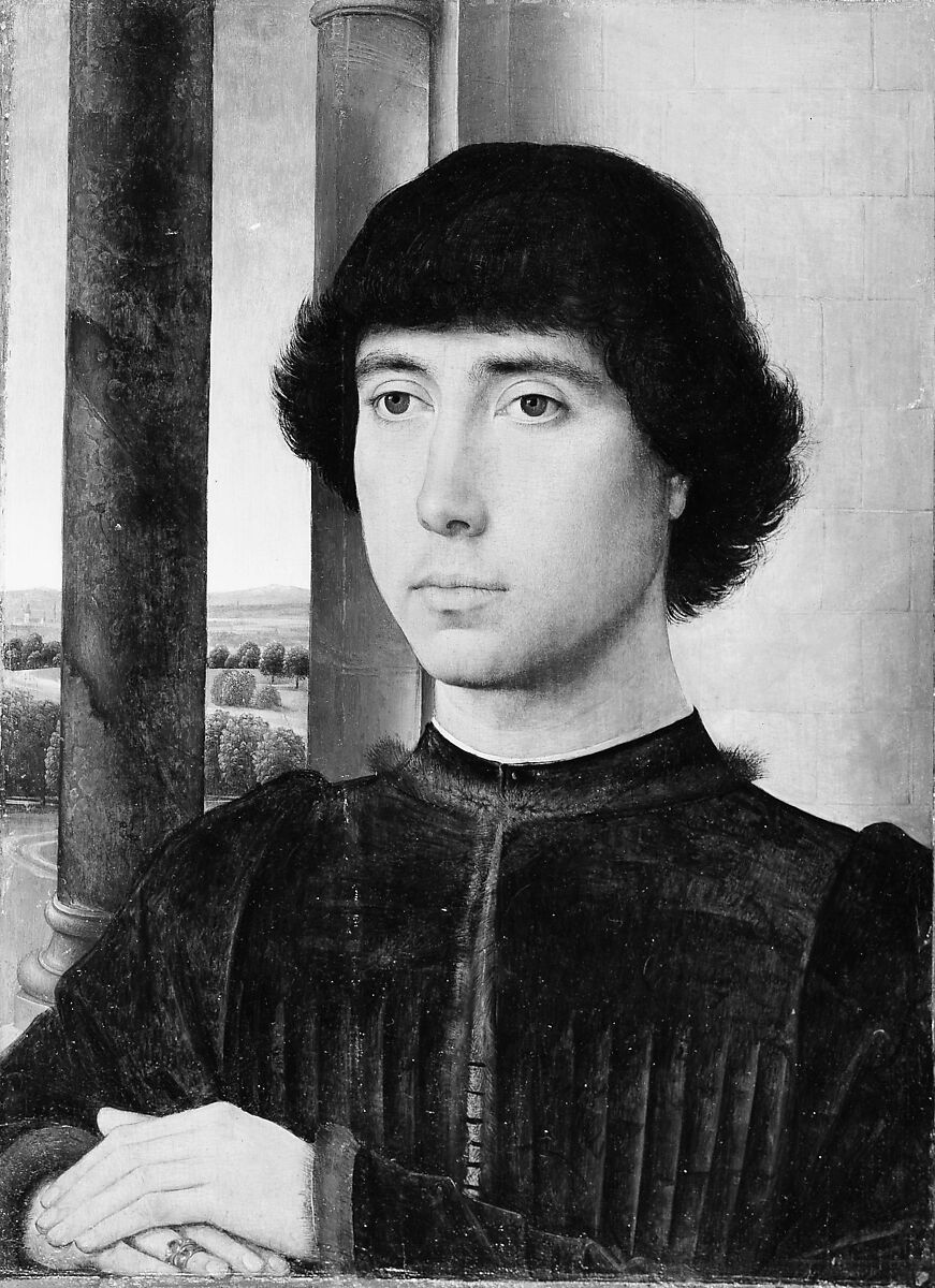 Portrait of a Young Man, Hans Memling (Netherlandish, Seligenstadt, active by 1465–died 1494 Bruges), Oil on oak panel