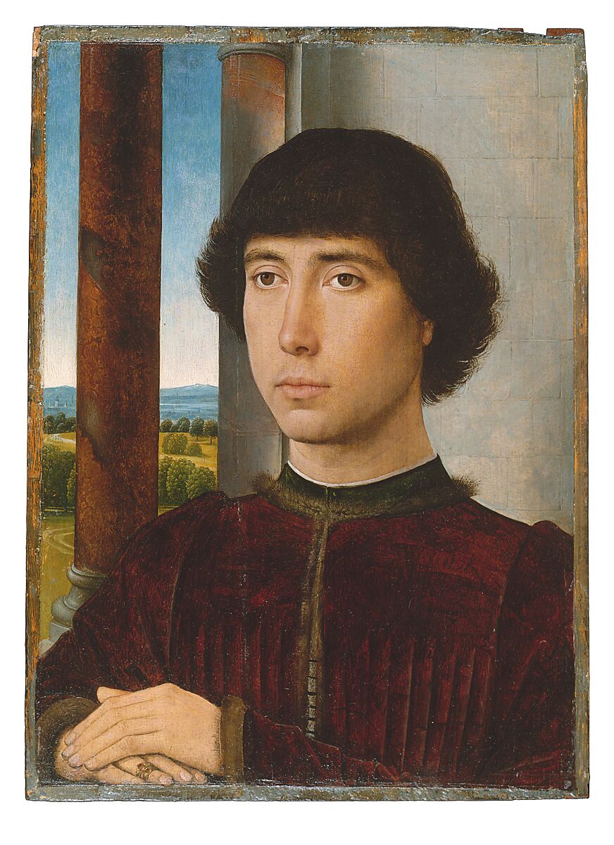 Portrait of a Young Man, Hans Memling (Netherlandish, Seligenstadt, active by 1465–died 1494 Bruges), Oil on oak panel
