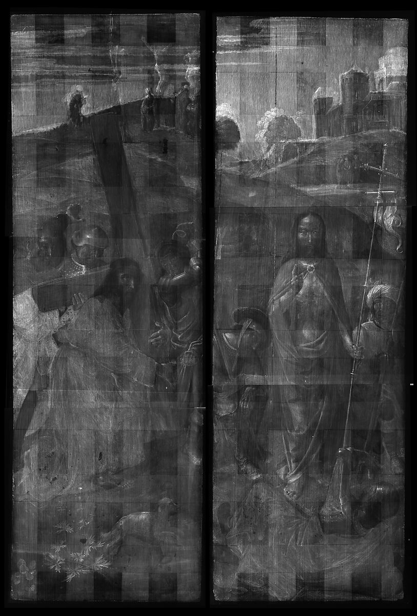 Archangel Gabriel; The Virgin Annunciate, Gerard David (Netherlandish, Oudewater ca. 1455–1523 Bruges), Oil on oak panel