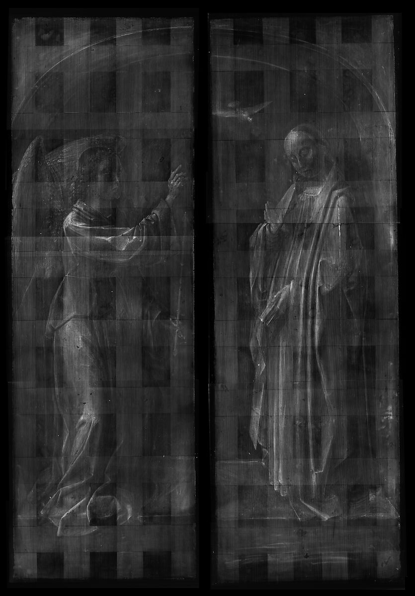 Archangel Gabriel; The Virgin Annunciate, Gerard David (Netherlandish, Oudewater ca. 1455–1523 Bruges), Oil on oak panel