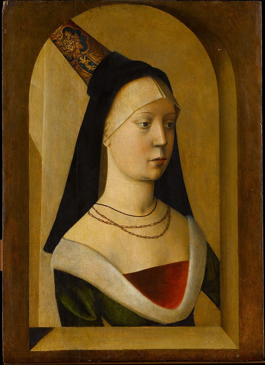 Portrait of a Woman, Netherlandish or French  Netherlandish / French, Oil on oak panel, Franco-Flemish