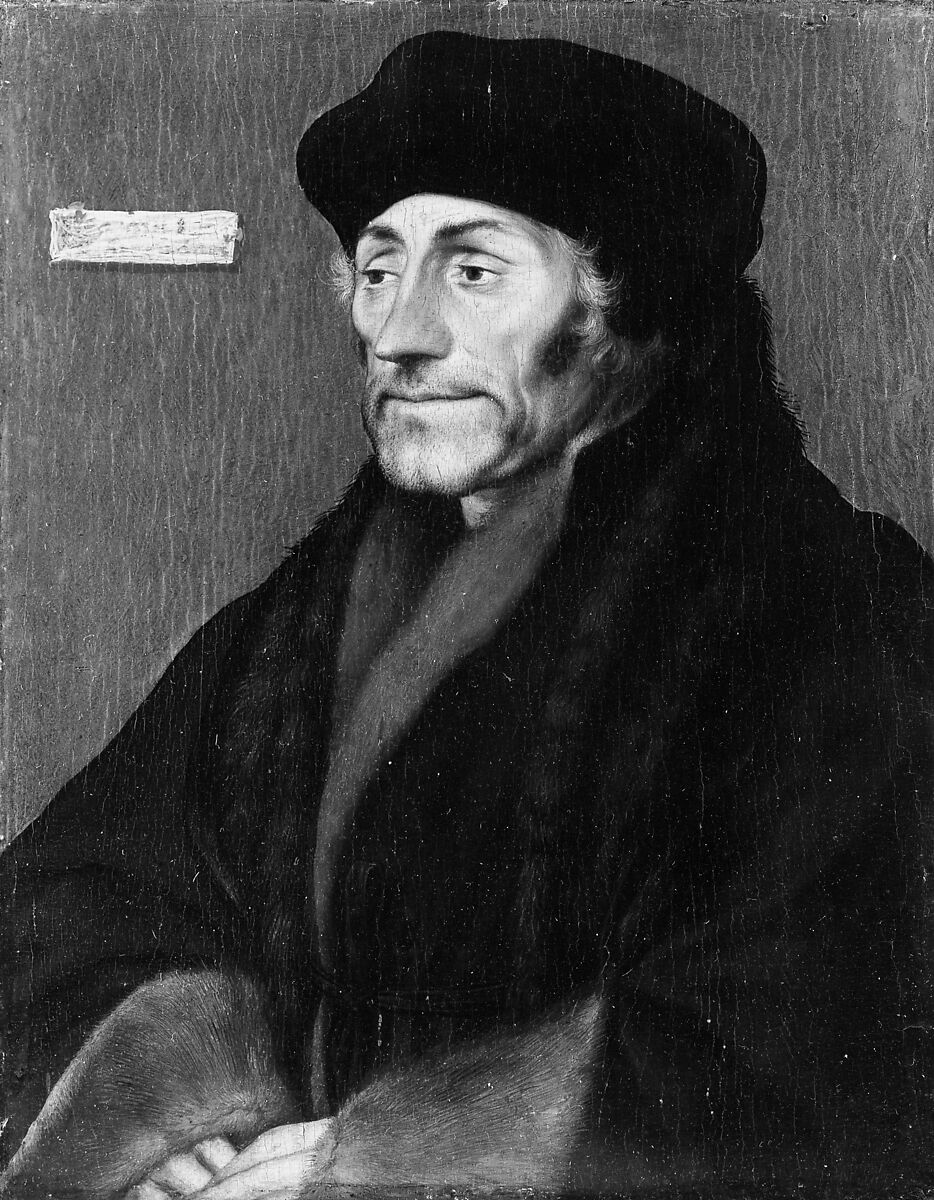 Erasmus of Rotterdam, Hans Holbein the Younger (German, Augsburg 1497/98–1543 London) (and Workshop(?)), Oil on linden panel