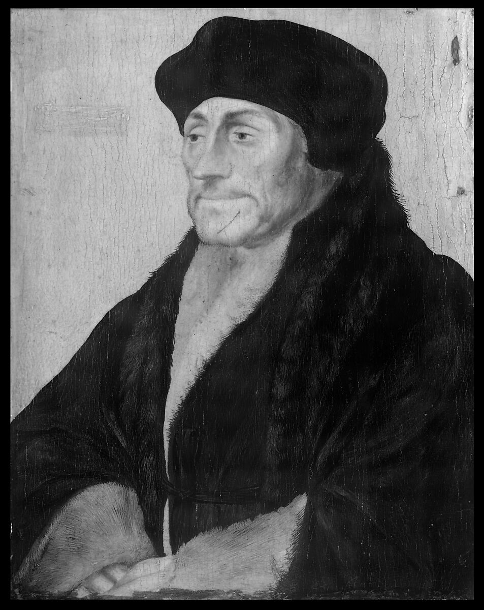 Erasmus of Rotterdam, Hans Holbein the Younger (German, Augsburg 1497/98–1543 London) (and Workshop(?)), Oil on linden panel