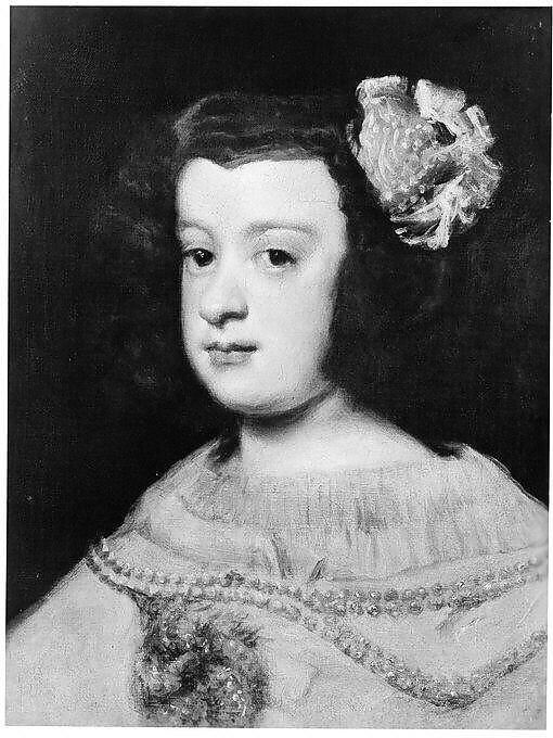 María Teresa, Infanta of Spain, Workshop of Diego Rodríguez de Silva y Velázquez (Spanish, Seville 1599–1660 Madrid), Oil on canvas