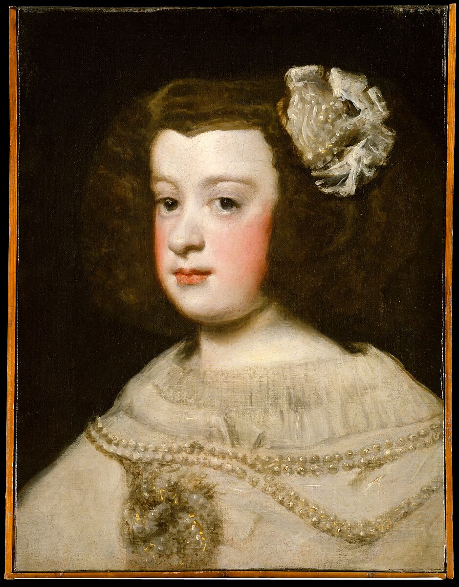 María Teresa, Infanta of Spain, Workshop of Diego Rodríguez de Silva y Velázquez (Spanish, Seville 1599–1660 Madrid), Oil on canvas