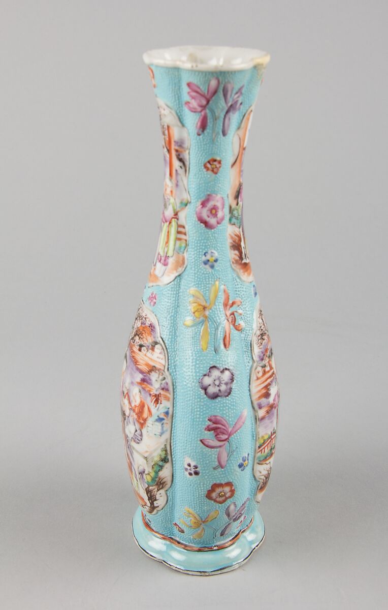 Vase with ladies and boys, Porcelain painted in overglaze polychrome enamels (Jingdezhen ware with Canton enamels), China