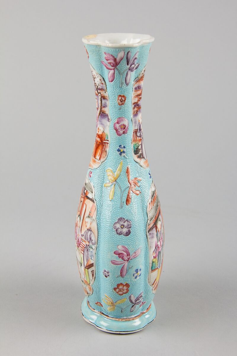 Vase with ladies and boys, Porcelain painted in overglaze polychrome enamels (Jingdezhen ware with Canton enamels), China