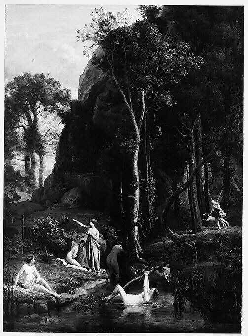 Diana and Actaeon (Diana Surprised in Her Bath), Camille Corot (French, Paris 1796–1875 Paris), Oil on canvas