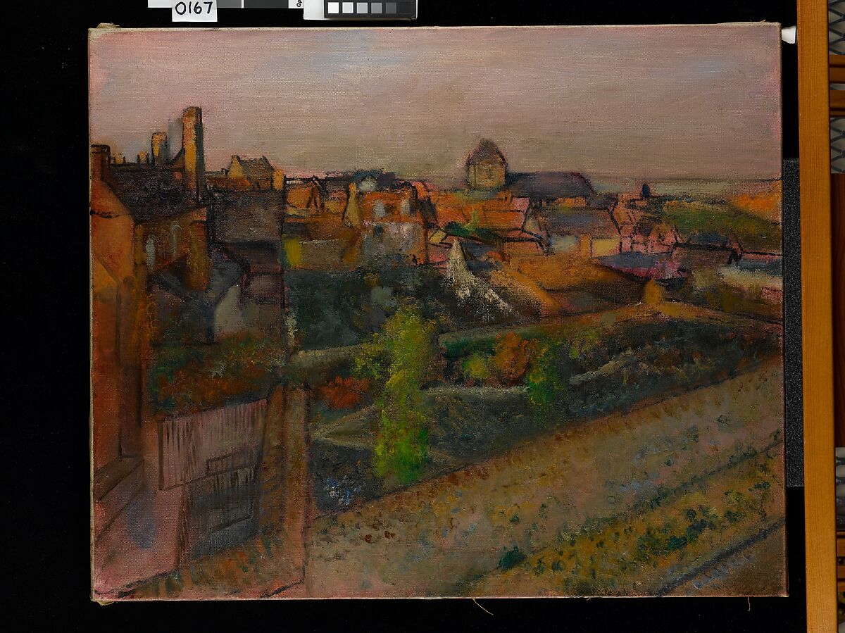 View of Saint-Valéry-sur-Somme, Edgar Degas (French, Paris 1834–1917 Paris), Oil on canvas
